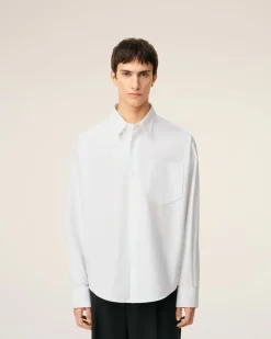 Chemise Blanche Boxy Ami De Coeur En Coton