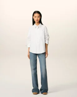 Chemise Blanche Boxy Ami De Coeur En Coton