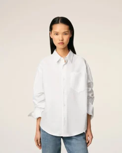 Chemise Blanche Boxy Ami De Coeur En Coton