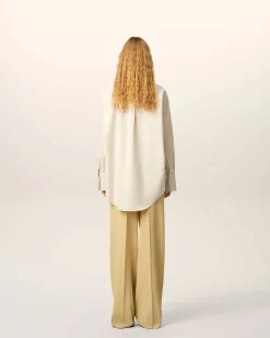 Chemise Blanche Oversize Bords Francs En Coton