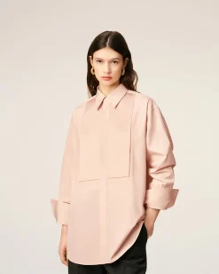 Chemise Rose Oversize En Coton