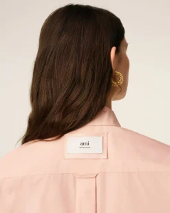 Chemise Rose Oversize En Coton