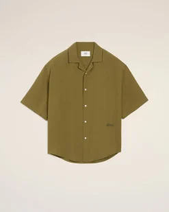 Chemise Verte Manches Courtes Ami Unie