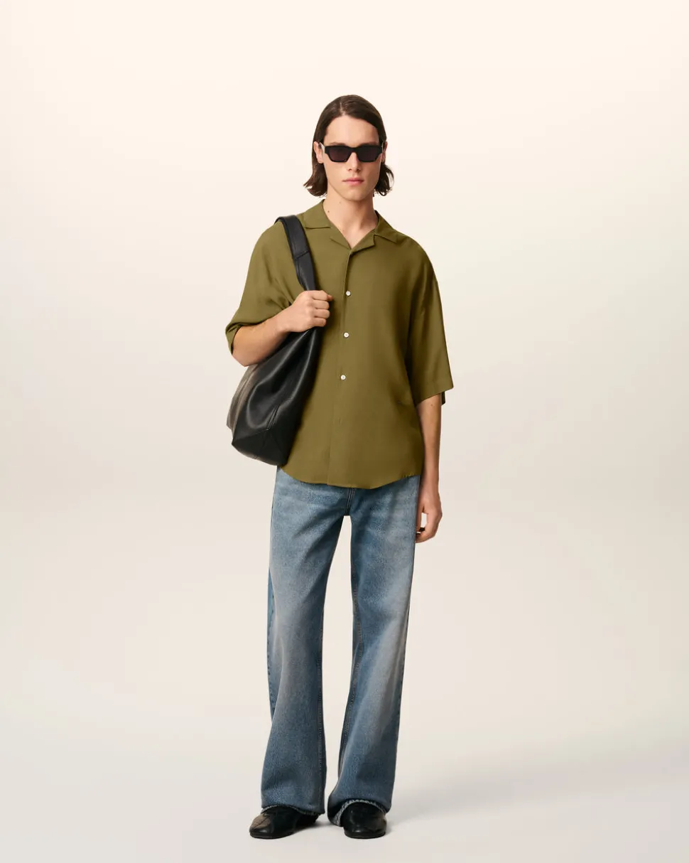 Chemise Verte Manches Courtes Ami Unie