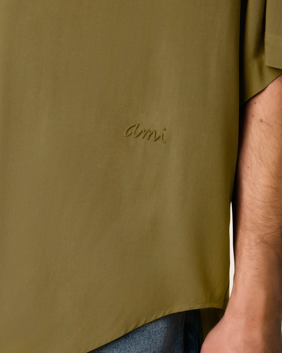Chemise Verte Manches Courtes Ami Unie