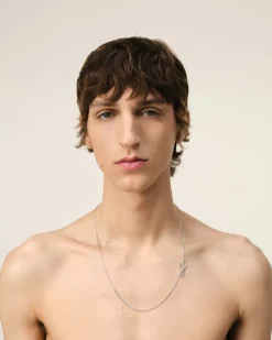 Collier Chaîne Argenté Ami de Coeur En Laiton