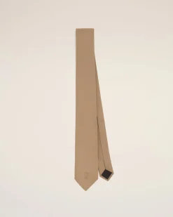 Cravate Marron Ami De Coeur En Soie