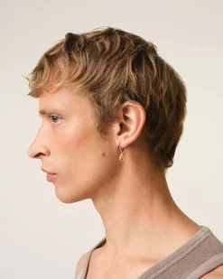 Créoles Dorées Petites Ami De Coeur En Laiton