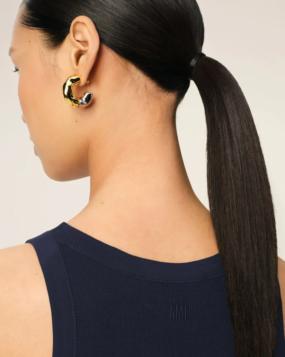 Débardeur Bleu Marine Ami de Coeur En Rib De Coton