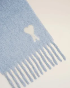 Echarpe Bleue Ami De Coeur En Alpaga