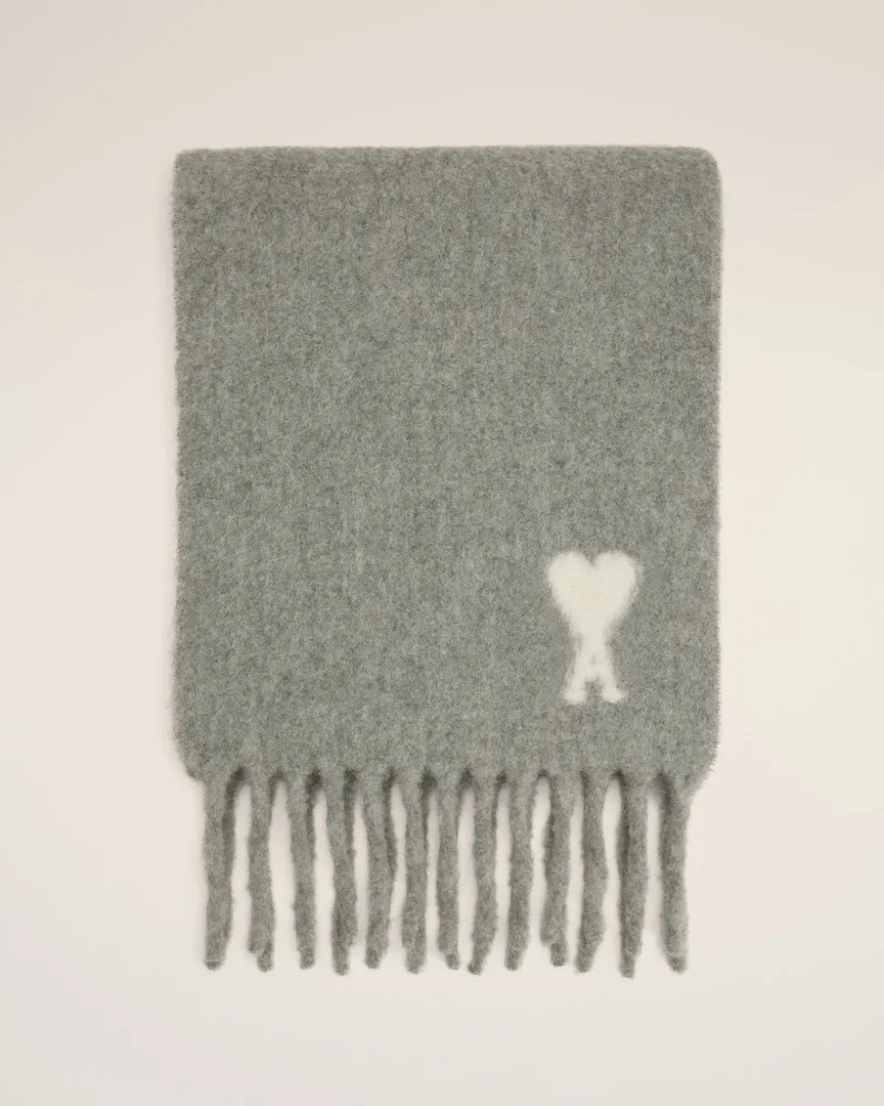 Echarpe Grise Ami De Coeur En Alpaga