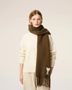 Echarpe Marron Ami De Coeur En Alpaga