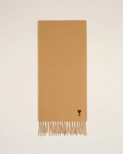 Echarpe Marron Ami De Coeur En Laine