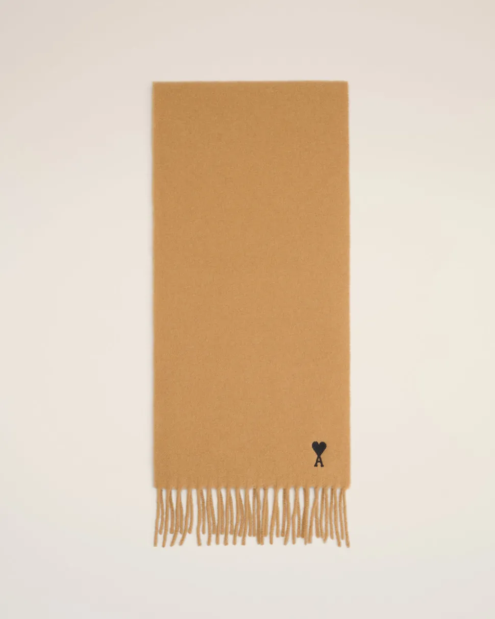 Echarpe Marron Ami De Coeur En Laine