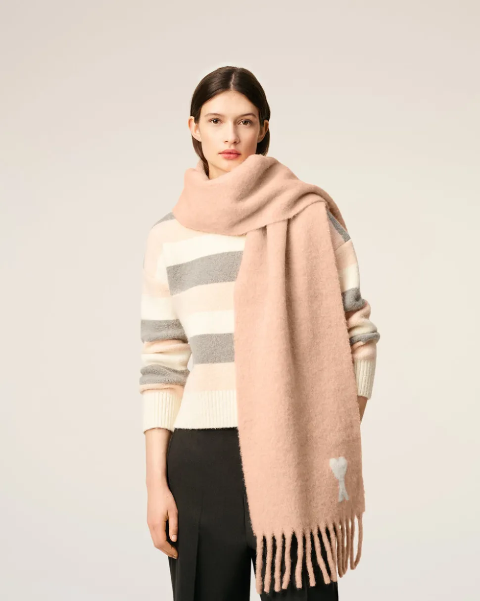 Echarpe Rose Ami De Coeur En Alpaga