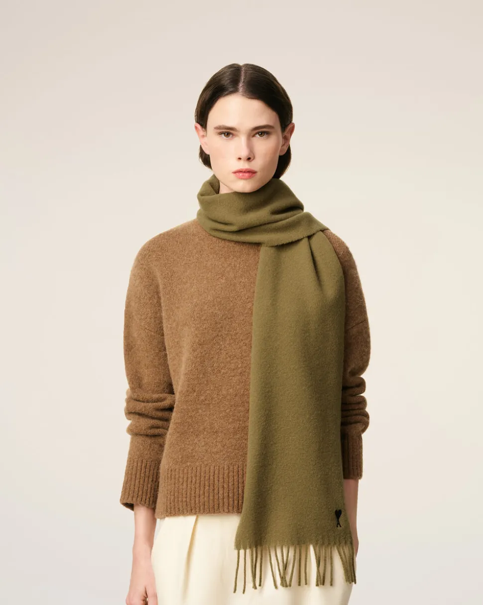 Echarpe Verte Ami De Coeur En Laine