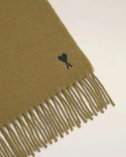 Echarpe Verte Ami De Coeur En Laine