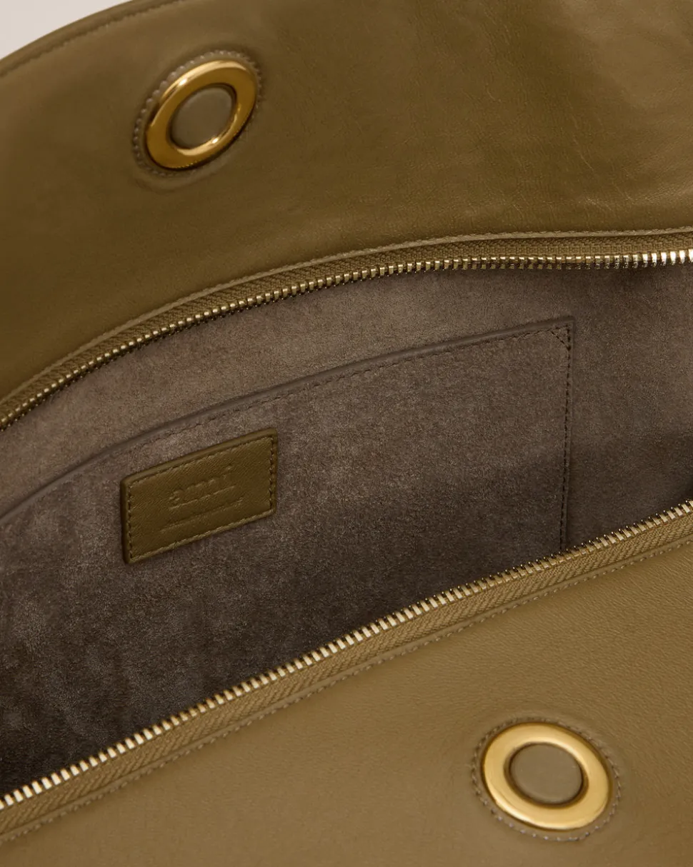 Grand Sac Kaki Carrousel En Cuir