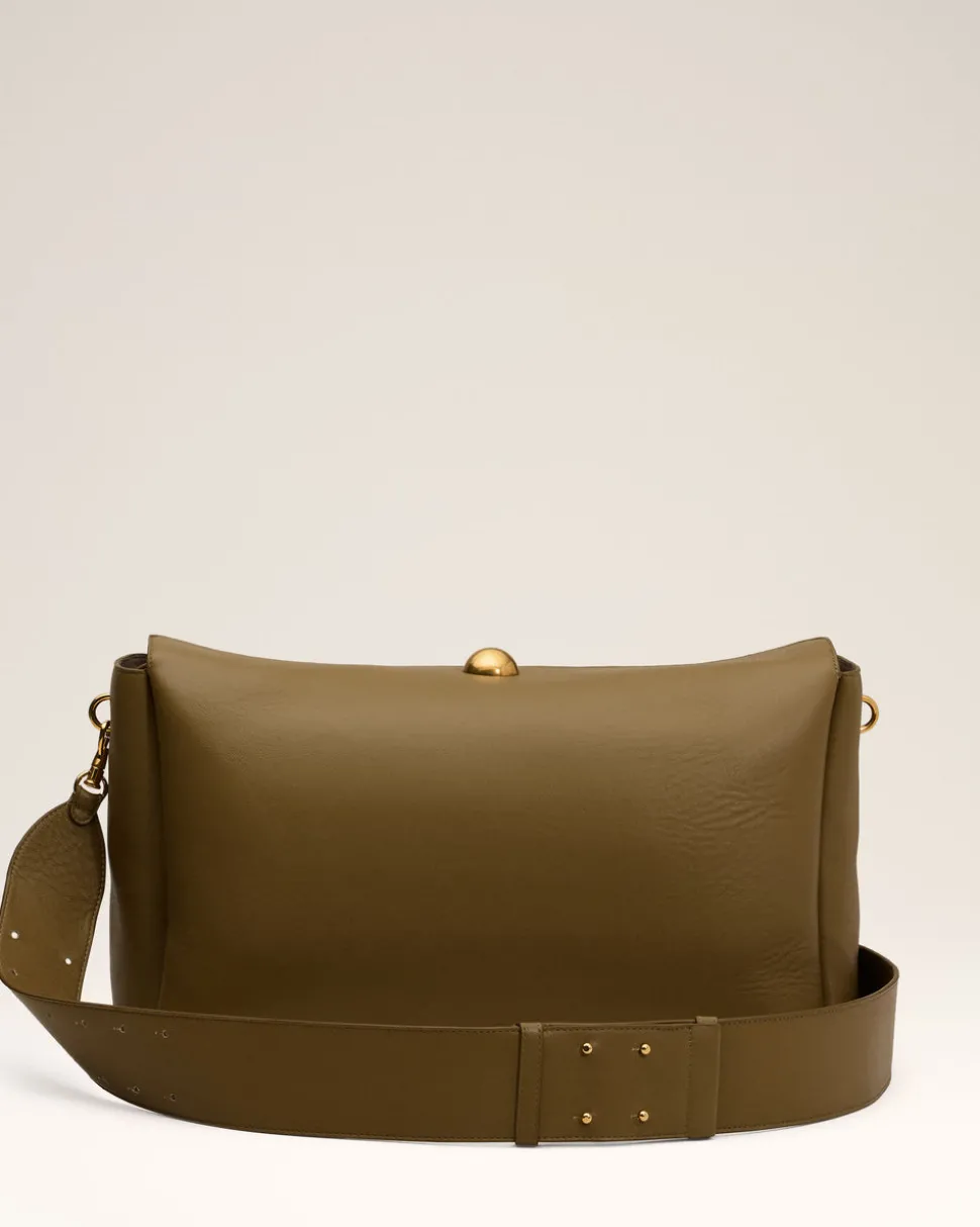 Grand Sac Kaki Carrousel En Cuir