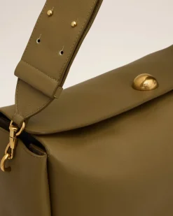 Grand Sac Kaki Carrousel En Cuir