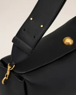 Grand Sac Noir Carrousel En Cuir