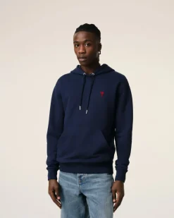 Hoodie Bleu Ami De Coeur En Coton Biologique