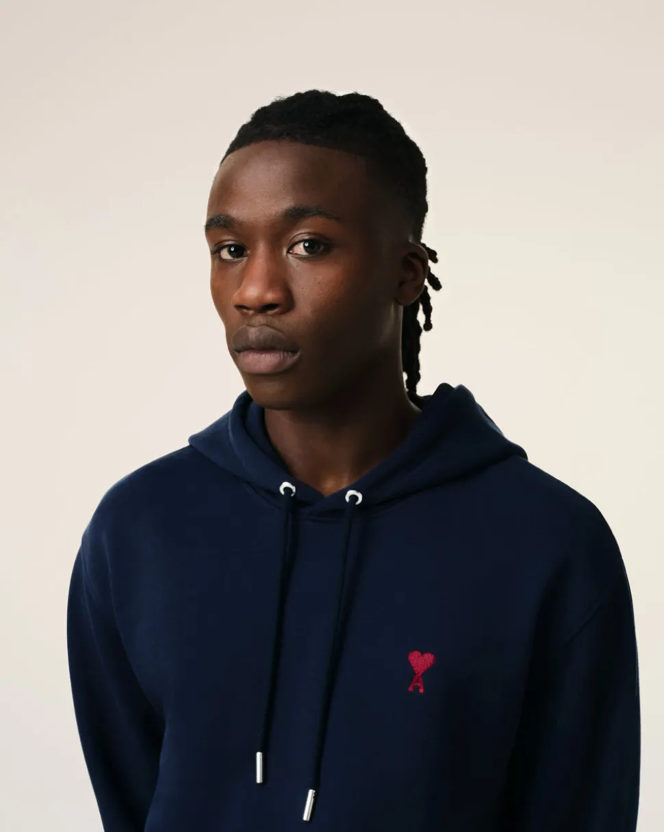 Hoodie Bleu Ami De Coeur En Coton Biologique