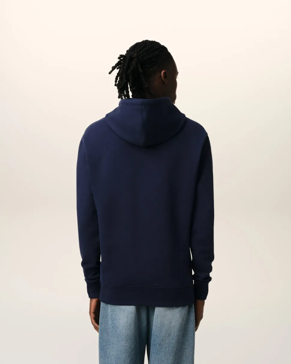 Hoodie Bleu Ami De Coeur En Coton Biologique