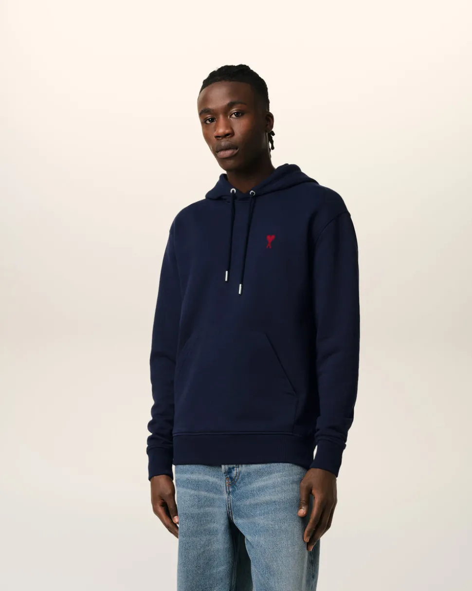 Hoodie Bleu Ami De Coeur En Coton Biologique