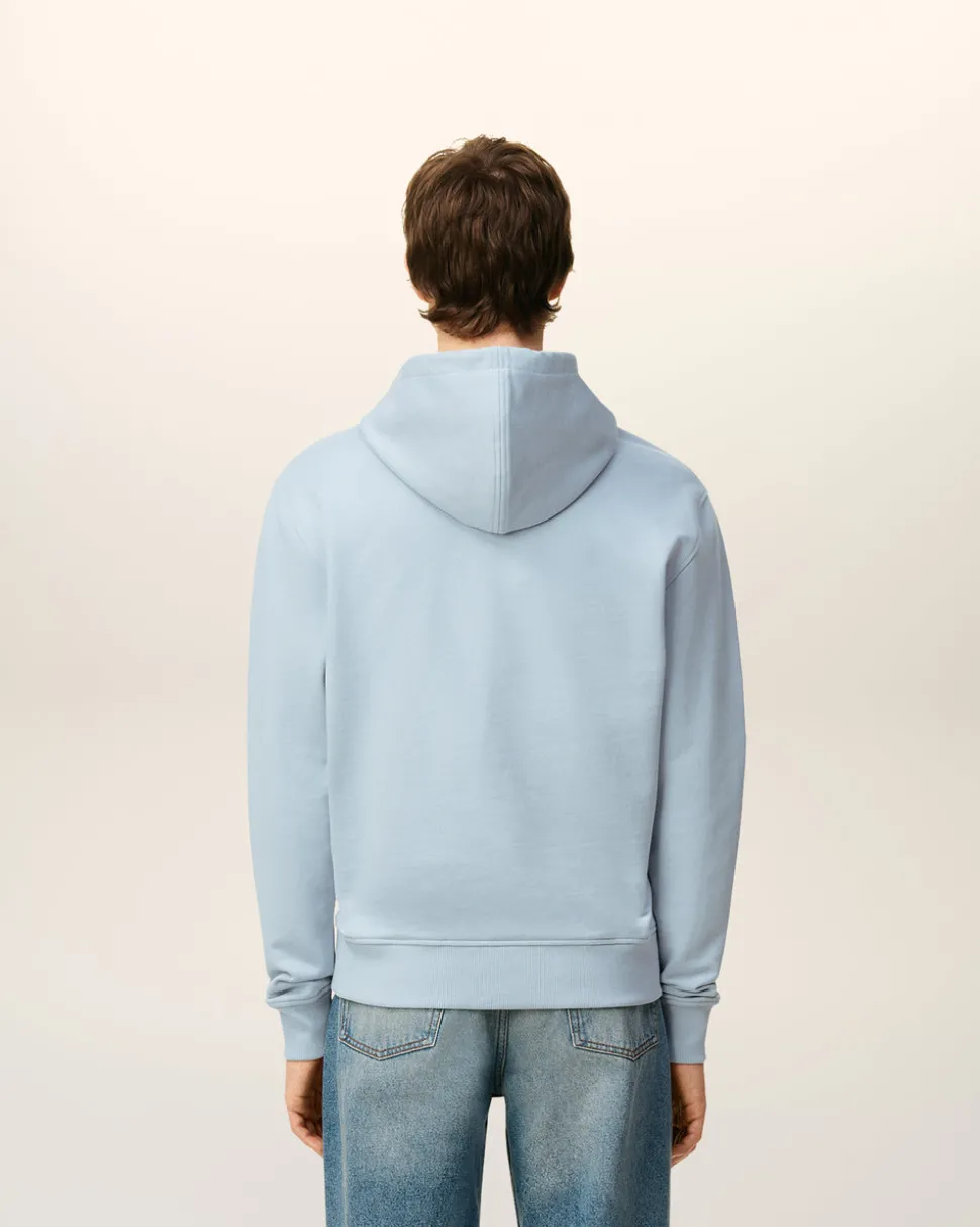 Hoodie Bleu Zippé Ami De Coeur En Coton