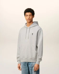 Hoodie Gris Ami De Coeur En Coton