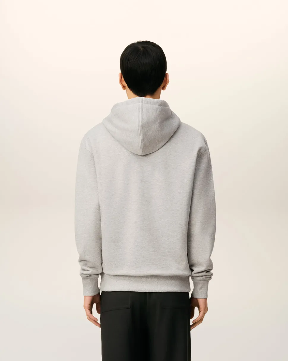 Hoodie Gris Zippé Ami De Coeur En Coton