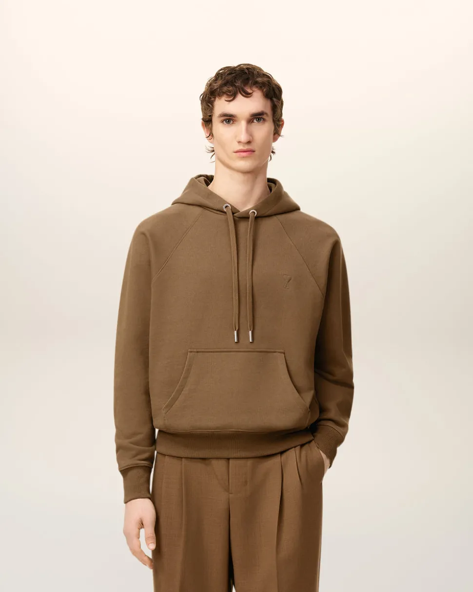 Hoodie Marron Ami De Coeur En Coton