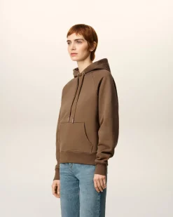 Hoodie Marron Ami De Coeur En Coton