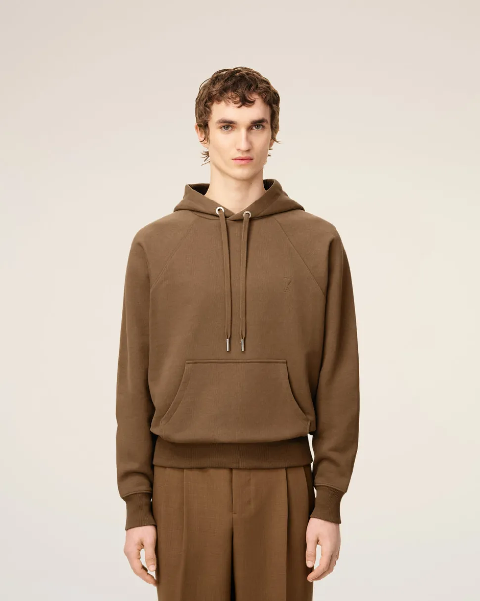 Hoodie Marron Ami De Coeur En Coton