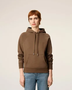 Hoodie Marron Ami De Coeur En Coton