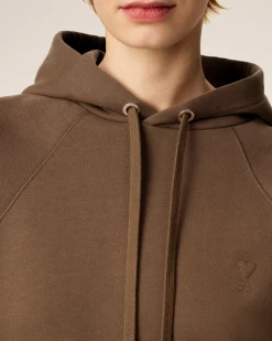 Hoodie Marron Ami De Coeur En Coton