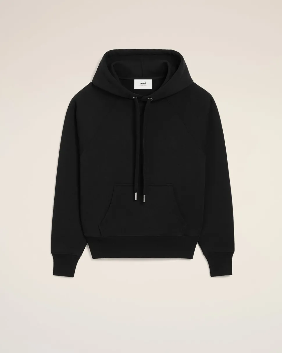 Hoodie Noir Ami De Coeur En Coton