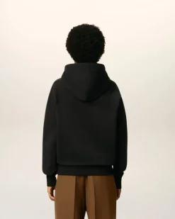 Hoodie Noir Ami De Coeur En Coton