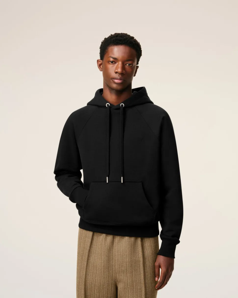 Hoodie Noir Ami De Coeur En Coton