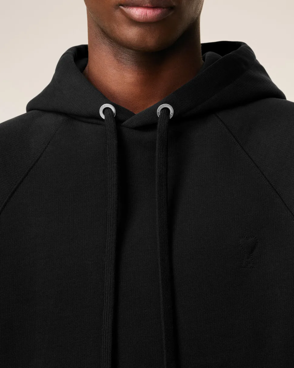 Hoodie Noir Ami De Coeur En Coton