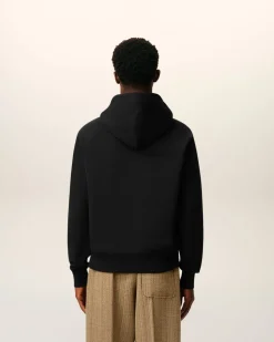 Hoodie Noir Ami De Coeur En Coton