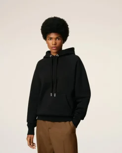 Hoodie Noir Ami De Coeur En Coton