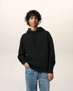Hoodie Noir Ami de Coeur En Coton