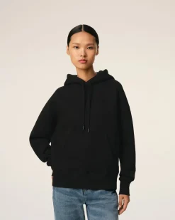 Hoodie Noir Ami de Coeur En Coton