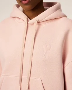 Hoodie Rose Ami De Coeur En Coton