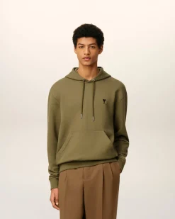 Hoodie Vert Ami De Coeur En Coton