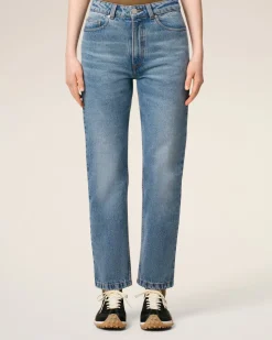 Jean Bleu Coupe Classique En Coton