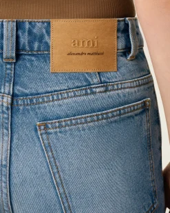 Jean Bleu Coupe Classique En Coton