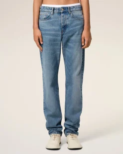 Jean Bleu Coupe Classique En Coton